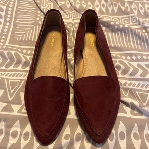 Old Navy maroon loafers